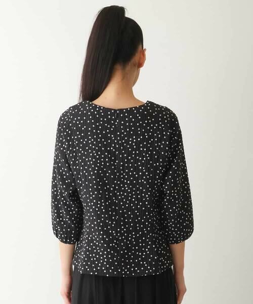 HIROKO BIS GRANDE / ヒロコビス グランデ シャツ・ブラウス | 【大きいサイズ】シアーチェックドットプリントブラウス /洗える | 詳細8