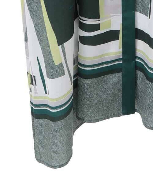 HIROKO BIS GRANDE / ヒロコビス グランデ ロング・マキシ丈ワンピース | 【大きいサイズ】グラフィカルプリントデザインワンピース /洗濯機で洗える | 詳細4