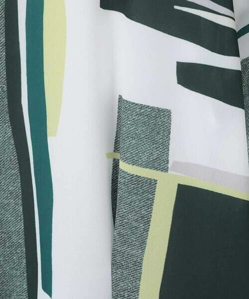 HIROKO BIS GRANDE / ヒロコビス グランデ ロング・マキシ丈ワンピース | 【大きいサイズ】グラフィカルプリントデザインワンピース /洗濯機で洗える | 詳細6