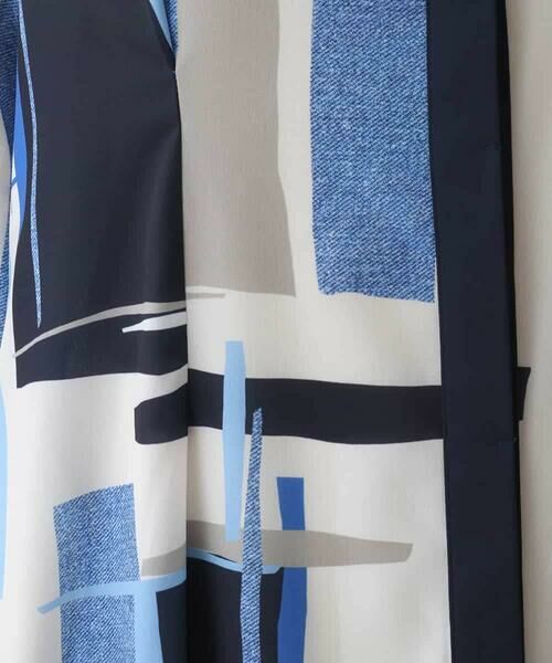 HIROKO BIS GRANDE / ヒロコビス グランデ ロング・マキシ丈ワンピース | 【大きいサイズ】グラフィカルプリントデザインワンピース /洗濯機で洗える | 詳細26