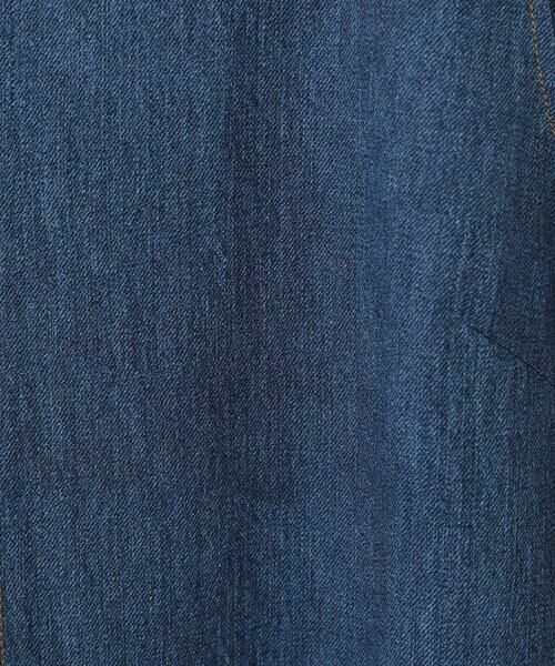 HIROKO BIS GRANDE / ヒロコビス グランデ ロング・マキシ丈スカート | 【大きいサイズ】サイドプリーツデニム風ジャンパースカート /洗える | 詳細6