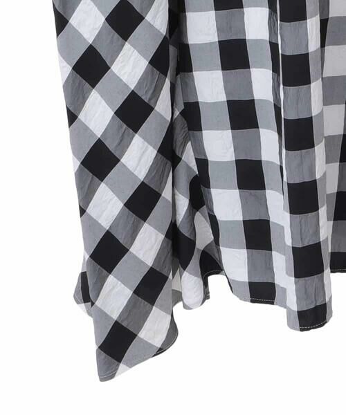 HIROKO BIS GRANDE / ヒロコビス グランデ ロング・マキシ丈ワンピース | 【大きいサイズ】ギンガムサッカーデザインワンピース /洗える | 詳細4
