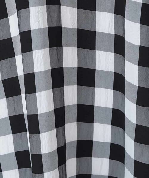 HIROKO BIS GRANDE / ヒロコビス グランデ ロング・マキシ丈ワンピース | 【大きいサイズ】ギンガムサッカーデザインワンピース /洗える | 詳細5