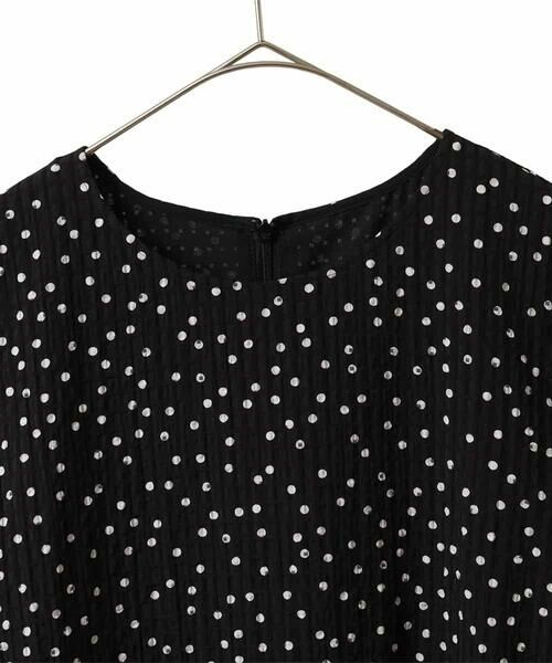 HIROKO BIS GRANDE / ヒロコビス グランデ ロング・マキシ丈ワンピース | 【大きいサイズ】シアーチェックドットプリントワンピース /洗える | 詳細2