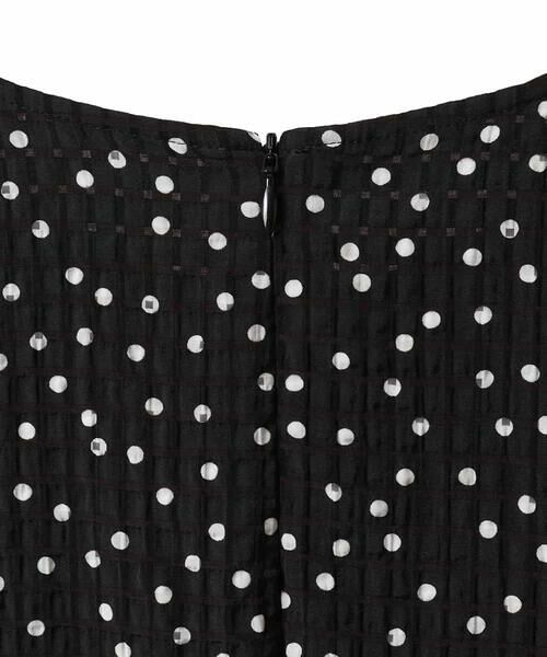 HIROKO BIS GRANDE / ヒロコビス グランデ ロング・マキシ丈ワンピース | 【大きいサイズ】シアーチェックドットプリントワンピース /洗える | 詳細3