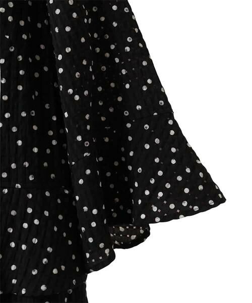 HIROKO BIS GRANDE / ヒロコビス グランデ ロング・マキシ丈ワンピース | 【大きいサイズ】シアーチェックドットプリントワンピース /洗える | 詳細4