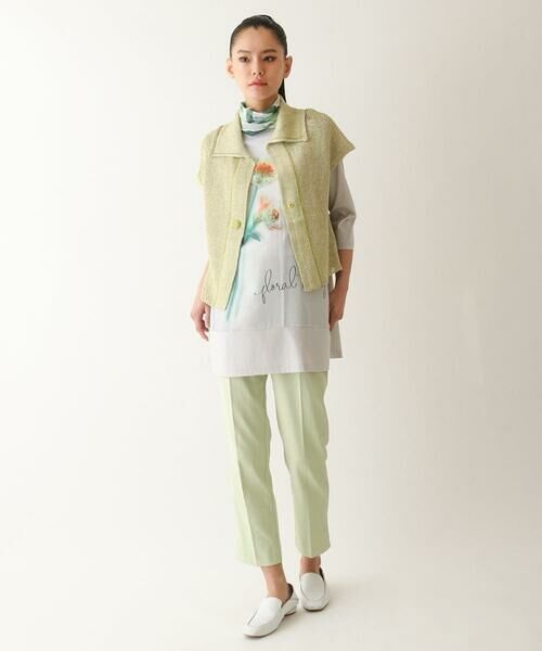 HIROKO BIS GRANDE / ヒロコビス グランデ ベスト | 【大きいサイズ】カラーミックスニットジレ | 詳細17