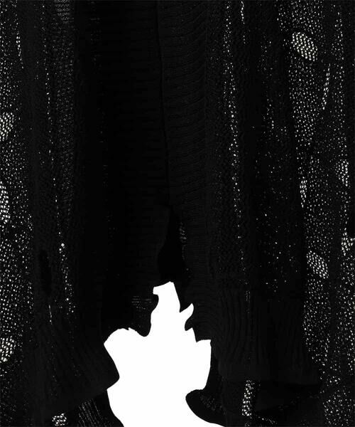 HIROKO BIS GRANDE / ヒロコビス グランデ ニット・セーター | 【大きいサイズ】ドットメッシュニットカーディガン /洗える | 詳細14