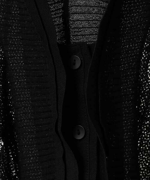HIROKO BIS GRANDE / ヒロコビス グランデ ニット・セーター | 【大きいサイズ】ドットメッシュニットカーディガン /洗える | 詳細15