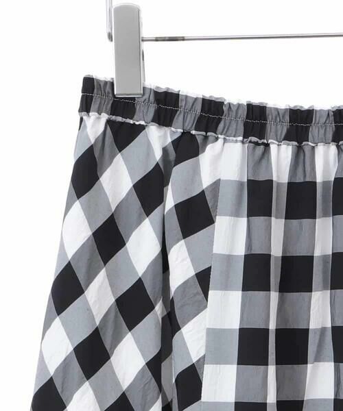 HIROKO BIS GRANDE / ヒロコビス グランデ ロング・マキシ丈スカート | 【大きいサイズ】アシンメトリーヘムギンガムスカート /洗える | 詳細3