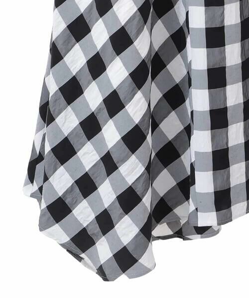 HIROKO BIS GRANDE / ヒロコビス グランデ ロング・マキシ丈スカート | 【大きいサイズ】アシンメトリーヘムギンガムスカート /洗える | 詳細5