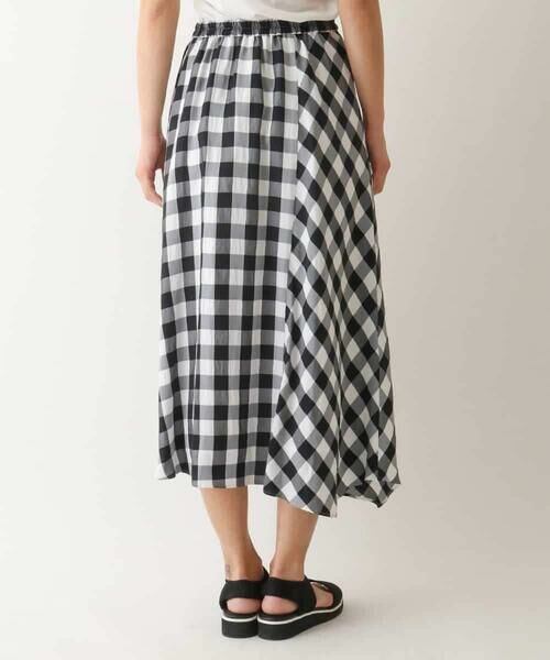 HIROKO BIS GRANDE / ヒロコビス グランデ ロング・マキシ丈スカート | 【大きいサイズ】アシンメトリーヘムギンガムスカート /洗える | 詳細9