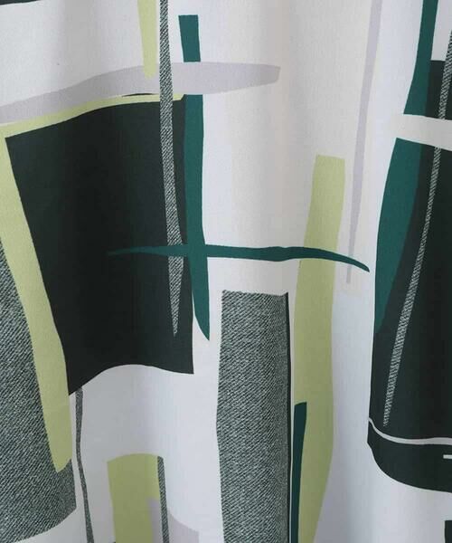 HIROKO BIS GRANDE / ヒロコビス グランデ カットソー | 【大きいサイズ】ブロッキングプリントデザインプルオーバー /洗える | 詳細6