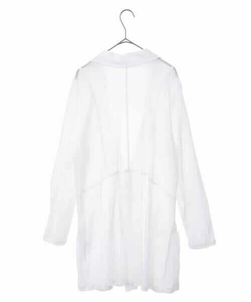 HIROKO BIS GRANDE / ヒロコビス グランデ カーディガン・ボレロ | 【大きいサイズ】ラッフルギャザーチュールジャケット /洗濯機で洗える | 詳細1