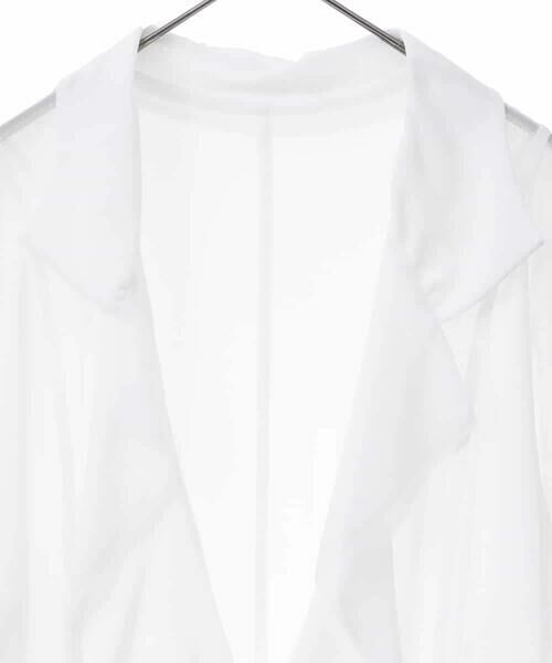 HIROKO BIS GRANDE / ヒロコビス グランデ カーディガン・ボレロ | 【大きいサイズ】ラッフルギャザーチュールジャケット /洗濯機で洗える | 詳細2