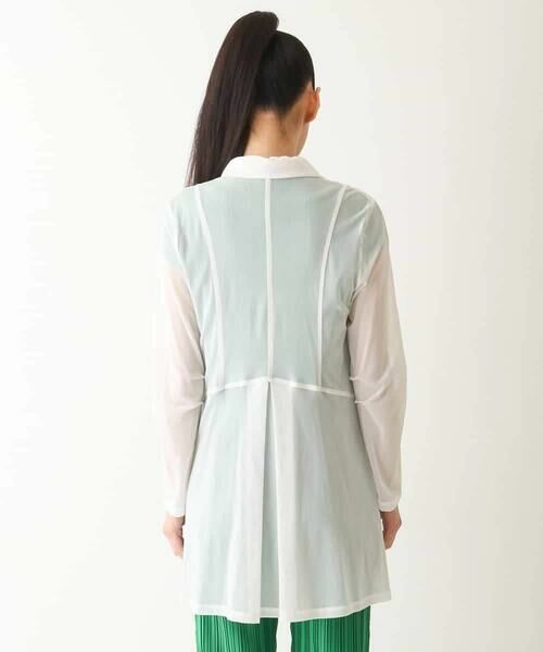 HIROKO BIS GRANDE / ヒロコビス グランデ カーディガン・ボレロ | 【大きいサイズ】ラッフルギャザーチュールジャケット /洗濯機で洗える | 詳細9