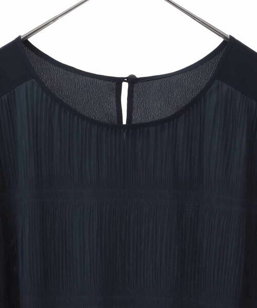 HIROKO BIS GRANDE / ヒロコビス グランデ シャツ・ブラウス | 【大きいサイズ】マジョリカプリーツシアーブラウス /洗える | 詳細2