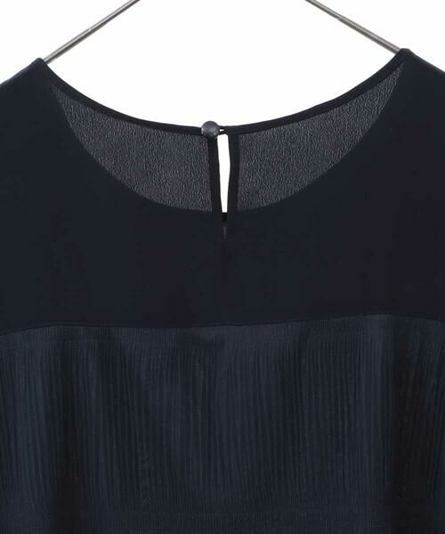 HIROKO BIS GRANDE / ヒロコビス グランデ シャツ・ブラウス | 【大きいサイズ】マジョリカプリーツシアーブラウス /洗える | 詳細3