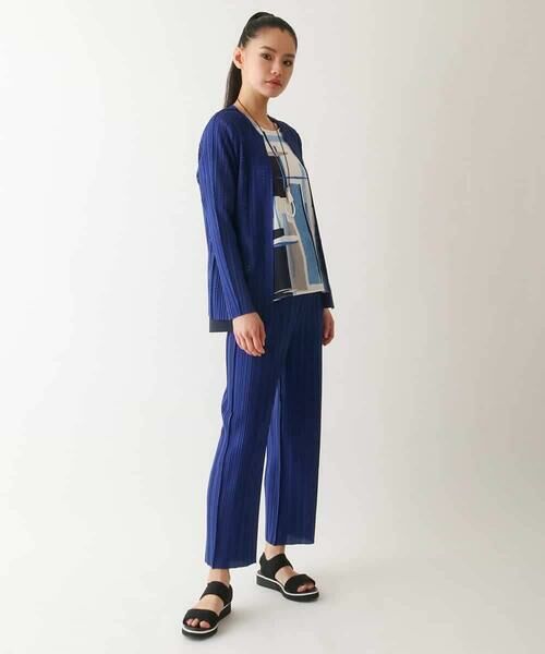 HIROKO BIS GRANDE / ヒロコビス グランデ カーディガン・ボレロ | 【大きいサイズ】プリモーディアルプリーツチェック柄カーディガン /洗える | 詳細12