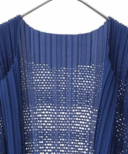 HIROKO BIS GRANDE / ヒロコビス グランデ カーディガン・ボレロ | 【大きいサイズ】プリモーディアルプリーツチェック柄カーディガン /洗える | 詳細3