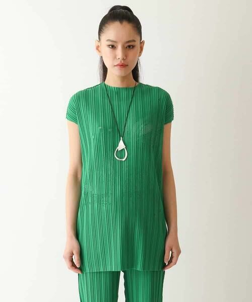 HIROKO BIS GRANDE / ヒロコビス グランデ チュニック | 【大きいサイズ】プリモーディアルプリーツデザインチュニック /洗える | 詳細6
