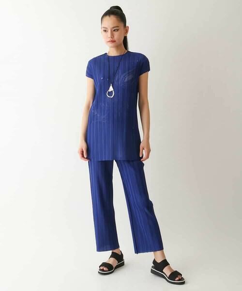 HIROKO BIS GRANDE / ヒロコビス グランデ チュニック | 【大きいサイズ】プリモーディアルプリーツデザインチュニック /洗える | 詳細10