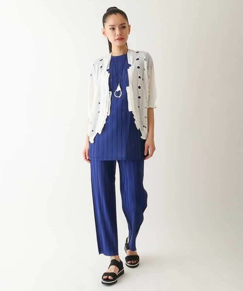 HIROKO BIS GRANDE / ヒロコビス グランデ チュニック | 【大きいサイズ】プリモーディアルプリーツデザインチュニック /洗える | 詳細13