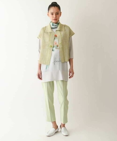 HIROKO BIS GRANDE / ヒロコビス グランデ チュニック | 【大きいサイズ】転写プリントドッキングチュニック /洗える | 詳細16