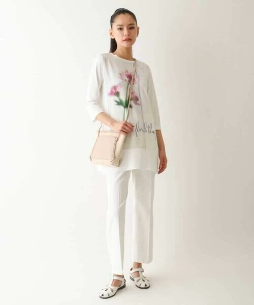 HIROKO BIS GRANDE / ヒロコビス グランデ チュニック | 【大きいサイズ】転写プリントドッキングチュニック /洗える | 詳細5