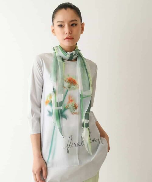 HIROKO BIS GRANDE / ヒロコビス グランデ チュニック | 【大きいサイズ】転写プリントドッキングチュニック /洗える | 詳細23