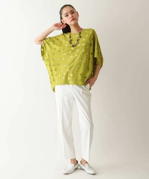 HIROKO BIS GRANDE / ヒロコビス グランデ カットソー | 【大きいサイズ】ドットシアードルマンカットソー /洗える | 詳細12