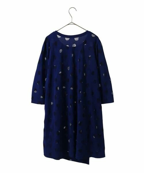 HIROKO BIS GRANDE / ヒロコビス グランデ チュニック | 【大きいサイズ】ドットシアータックデザインチュニック /洗える | 詳細1