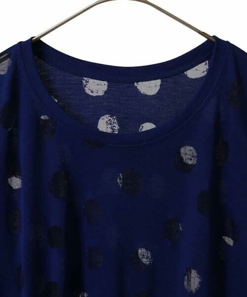 HIROKO BIS GRANDE / ヒロコビス グランデ チュニック | 【大きいサイズ】ドットシアータックデザインチュニック /洗える | 詳細2