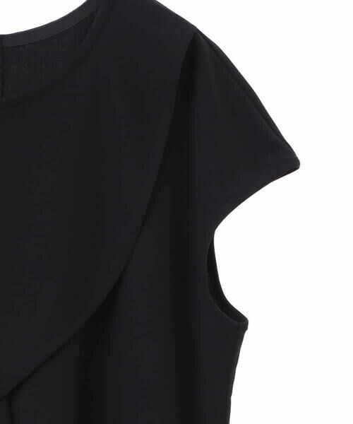HIROKO BIS GRANDE / ヒロコビス グランデ カットソー | 【大きいサイズ】アシンメトリーフリルデザインノースリーブプルオーバー /洗える | 詳細3
