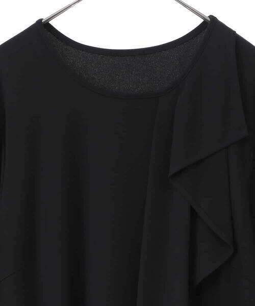 HIROKO BIS GRANDE / ヒロコビス グランデ チュニック | 【大きいサイズ】アシンメトリーフリルデザインチュニック /洗える | 詳細2