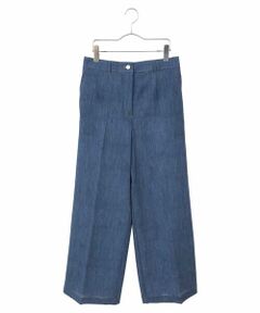 HIROKO BIS GRANDE / ヒロコビス グランデ その他パンツ | 【大きいサイズ】デニム風ワイドパンツ /洗濯機で洗える