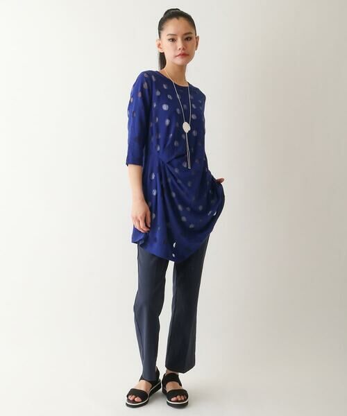 HIROKO BIS GRANDE / ヒロコビス グランデ ショート・ハーフ・半端丈パンツ | 【大きいサイズ】ボディシェルライトベルパンツ /洗濯機で洗える | 詳細13