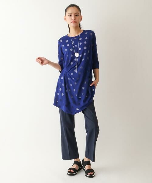 HIROKO BIS GRANDE / ヒロコビス グランデ ショート・ハーフ・半端丈パンツ | 【大きいサイズ】ボディシェルライトベルパンツ /洗濯機で洗える | 詳細14