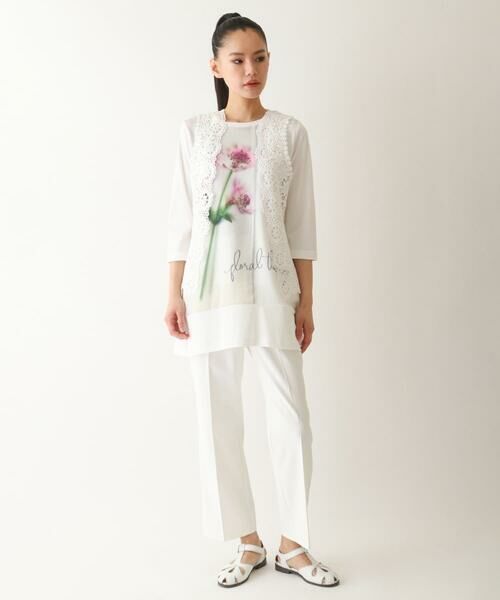 HIROKO BIS GRANDE / ヒロコビス グランデ ショート・ハーフ・半端丈パンツ | 【大きいサイズ】ボディシェルライトベルパンツ /洗濯機で洗える | 詳細17