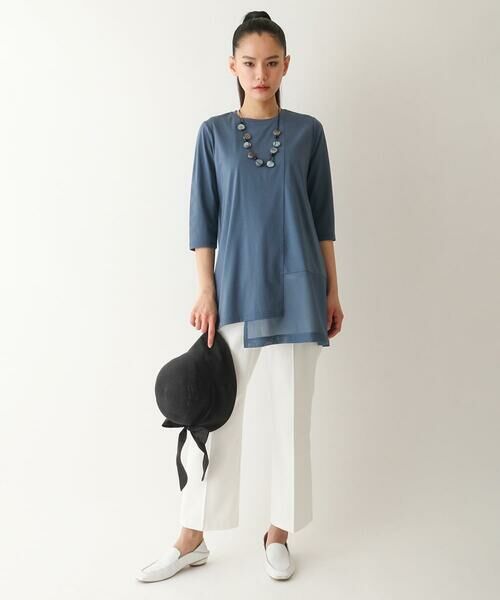 HIROKO BIS GRANDE / ヒロコビス グランデ ショート・ハーフ・半端丈パンツ | 【大きいサイズ】ボディシェルライトベルパンツ /洗濯機で洗える | 詳細18