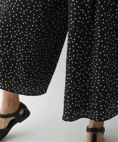 HIROKO BIS GRANDE / ヒロコビス グランデ その他パンツ | 【大きいサイズ】シアーチェックドットフレアパンツ /洗える | 詳細13