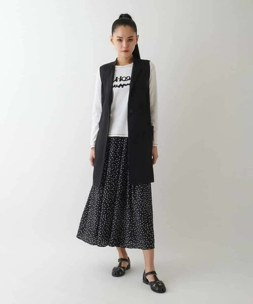 HIROKO BIS GRANDE / ヒロコビス グランデ その他パンツ | 【大きいサイズ】シアーチェックドットフレアパンツ /洗える | 詳細17