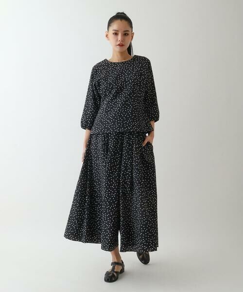 HIROKO BIS GRANDE / ヒロコビス グランデ その他パンツ | 【大きいサイズ】シアーチェックドットフレアパンツ /洗える | 詳細18