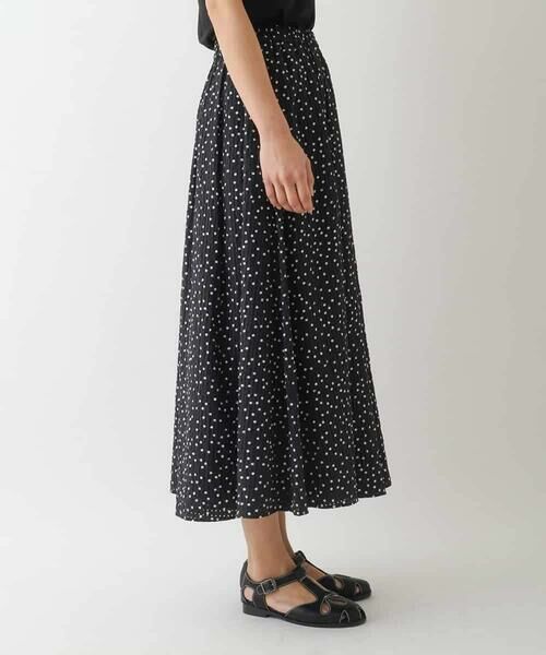 HIROKO BIS GRANDE / ヒロコビス グランデ その他パンツ | 【大きいサイズ】シアーチェックドットフレアパンツ /洗える | 詳細3