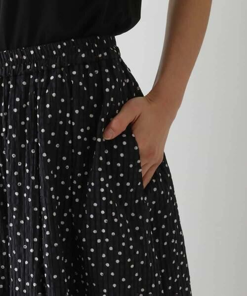 HIROKO BIS GRANDE / ヒロコビス グランデ その他パンツ | 【大きいサイズ】シアーチェックドットフレアパンツ /洗える | 詳細7