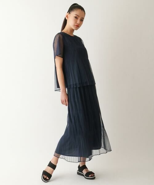 HIROKO BIS GRANDE / ヒロコビス グランデ ロング・マキシ丈スカート | 【大きいサイズ】マジョリカプリーツスカート /洗える | 詳細11