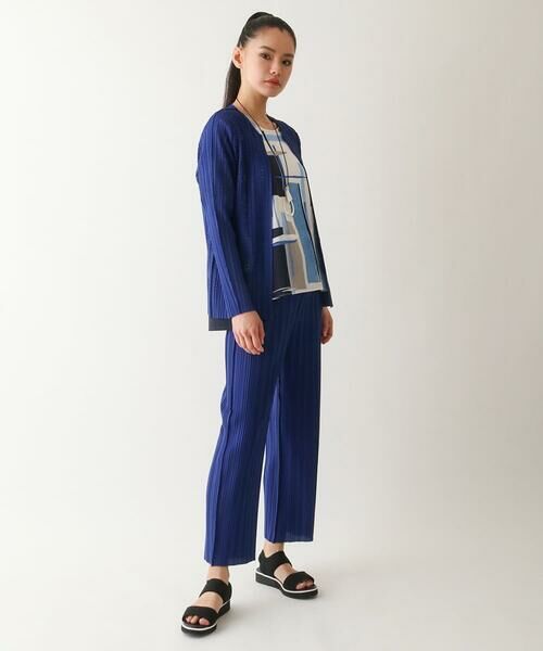 HIROKO BIS GRANDE / ヒロコビス グランデ ショート・ハーフ・半端丈パンツ | 【大きいサイズ】プリモーディアルプリーツパンツ /洗える | 詳細13