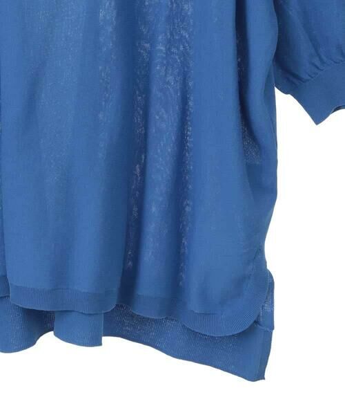 HIROKO BIS GRANDE / ヒロコビス グランデ ニット・セーター | 【大きいサイズ/接触冷感】パフスリーブニットプルオーバー /洗える | 詳細4