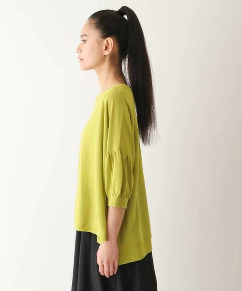 HIROKO BIS GRANDE / ヒロコビス グランデ ニット・セーター | 【大きいサイズ/接触冷感】パフスリーブニットプルオーバー /洗える | 詳細9