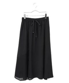 HIROKO BIS GRANDE / ヒロコビス グランデ ロング・マキシ丈スカート | 【大きいサイズ/UVカット/吸汗速乾】切り替えメッシュフレアスカート /洗濯機で洗える